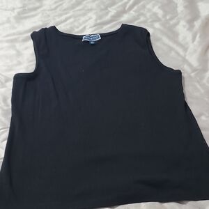 Karen Scott Black Sleeveless Tank Top